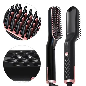 

Hair Straightener Brush Combs Hairdressing Comb Multifunctional Man Woman Beard Hair Straightening Brush Beard Electric Comb
