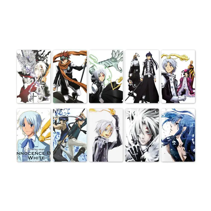 10 шт. Аниме D. Gray-Man Card стикер s Водонепроницаемая крапленая карта наклейка Дети стикерные игрушки для детей коллекция подарок - Цвет: Style 09