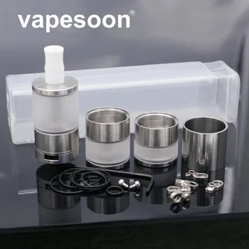 

Dvarw MTL V2 RTA Kit DIY Atomizer Rebuildable Tank with AFC Airflow Insert 510 compatible Teflon Drip Tip Stainless Steel