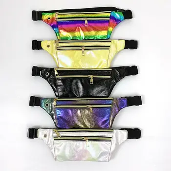 

Women Bum Bag Faux Leather Waist Pack Fashion Zipper Fanny Pack