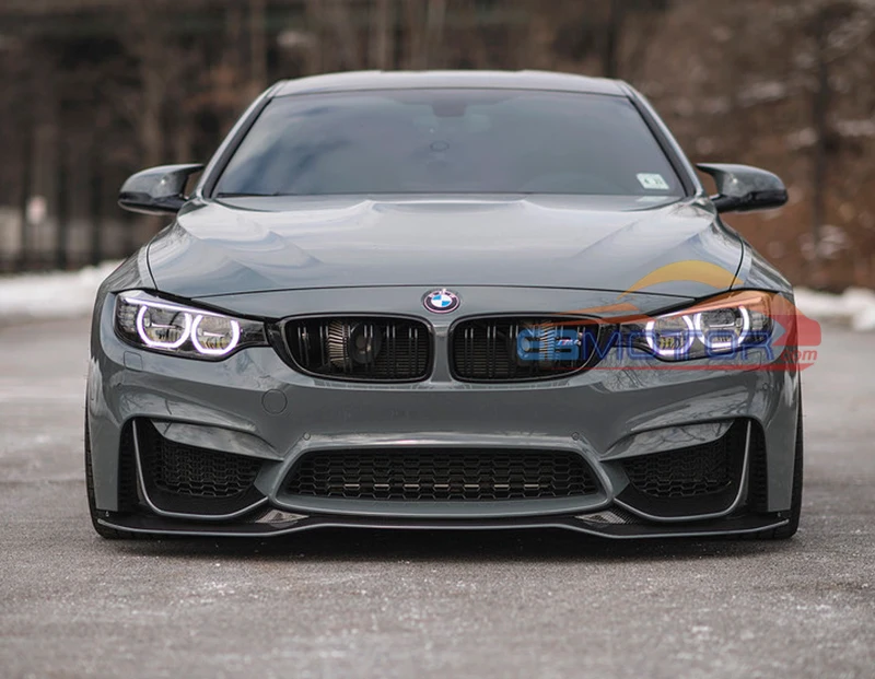 ebmotor-com PS Style Real Carbon Fiber Front lip spoiler For BMW F80 M3 F82 M4 2014UP 9_9021