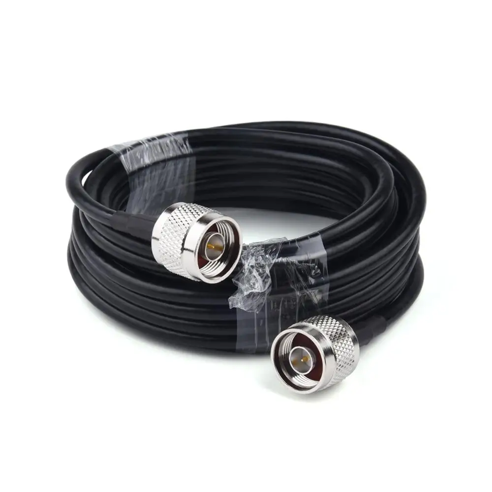 Antenna Pigtail Cable 1-20M RG58/50-3 RF Coaxial Cable N Male to Male Extension For 4G LTE Antenna Signal Booster