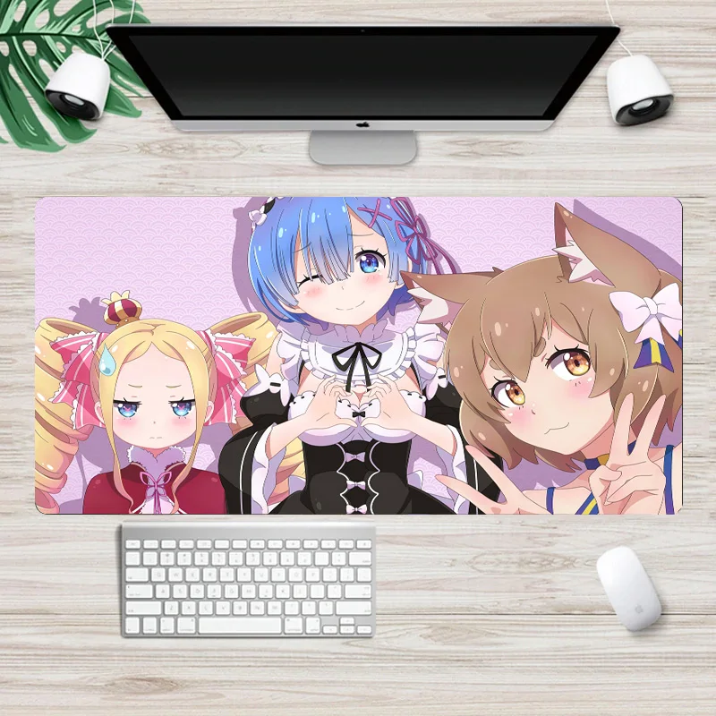 

Anime Gaming Mouse Pad Large Mouse Pad Gamer Mouse Mat for PC Computer Mousepad XXL Carpet Surface Mause Pad Keyboard Desk Mat