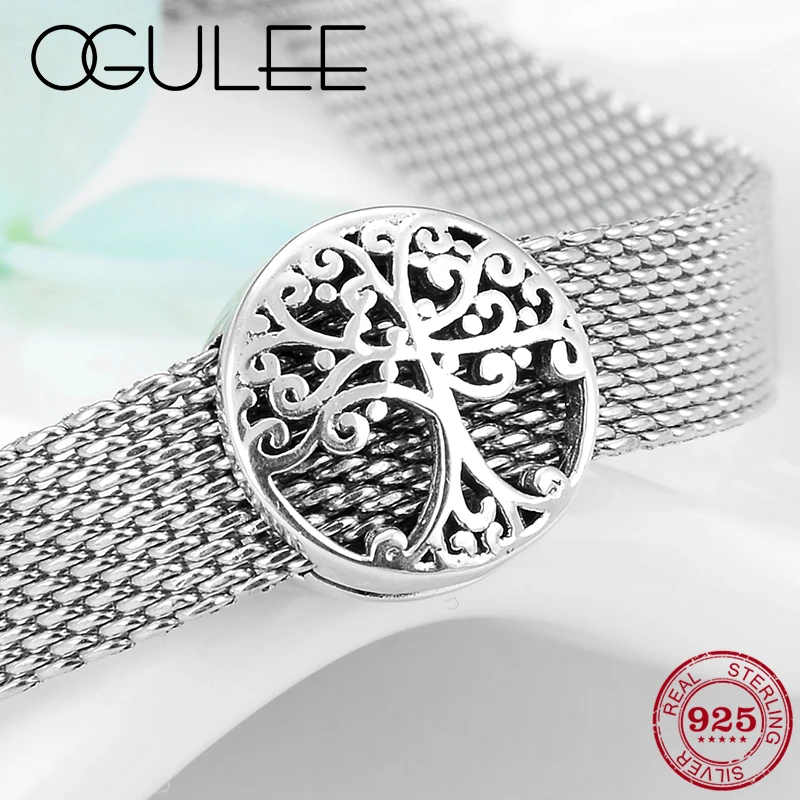 

Tree of Life Family Is Where Love Grows 925 Sterling Silver Clip Beads Fit Original Reflection Charms Bracelet Jewelry Making