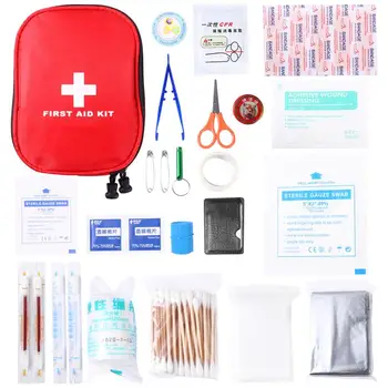 

3Sets Practical Injury Care Professional Survival Bag Emergency Kit for Home Travel (19/22/26pcs=1set)