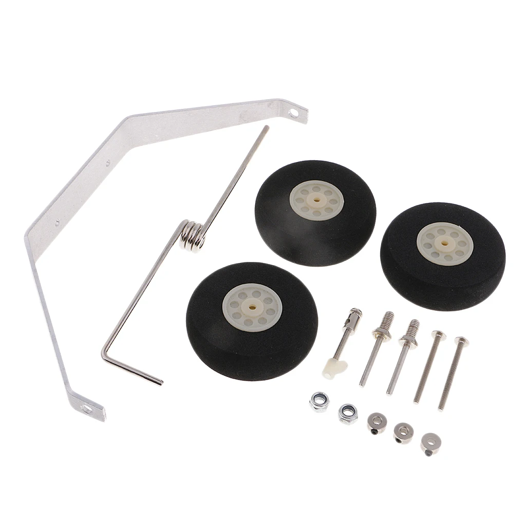 RC самолет обновления Аксессуар металлический трицикл шасси с колесом комплект