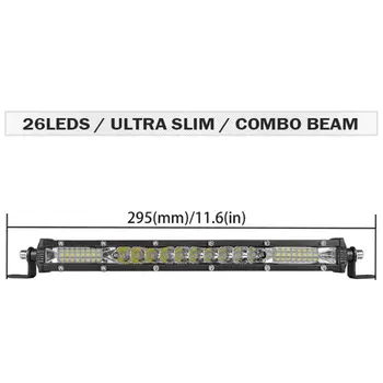 

10 20 inch Super Slim Led Light Bar Combo Beam Single Row Led Bar Offroad for Car Truck 4x4 SUV ATV high quality