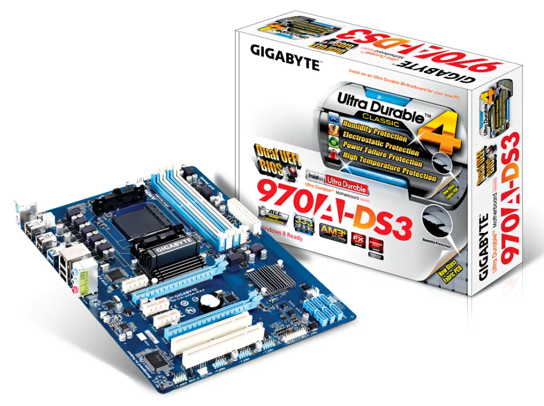 Placa-mãe gigabyte original GA-970A-DS3 soquete am3 + placas 9 a ds3 placa mãe em placas de venda best gaming motherboard for pc