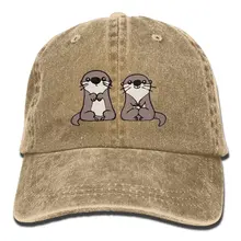 TSDFCCartoon милые выдры унисекс бейсбольная кепка хлопок деним Регулируемая Кепка в стиле хип-хоп для мужчин и женщин