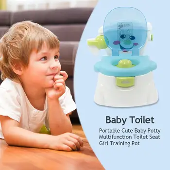 

Cute Baby Potty Kids Potty Chair Multifunction Toilet Seat Girls Boy Training Pot for Household Babies Toilet Decoration