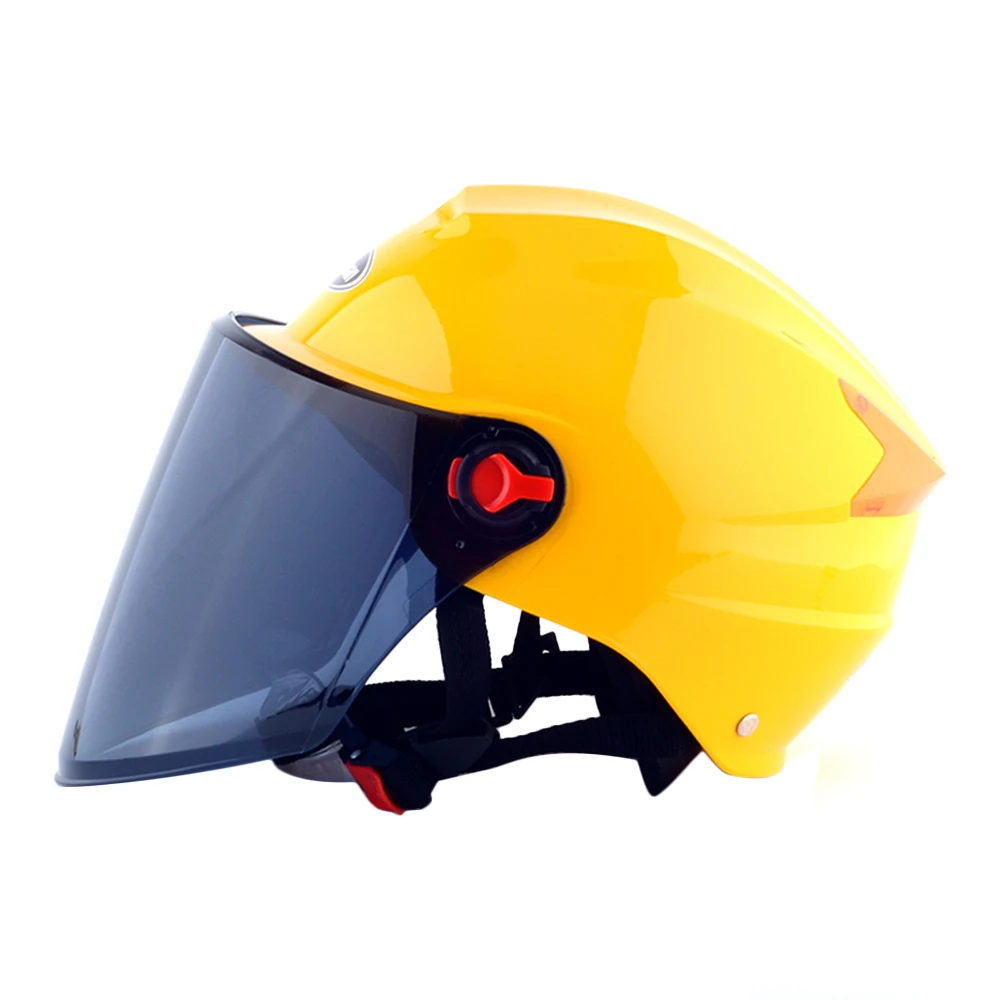 Шлем мотоциклетный шлем полуоткрытый шлем Летний шлем солнцезащитные линзы с защитой от ультрафиолетовых лучей емкость для мотоцикла - Цвет: Style 1 Yellow