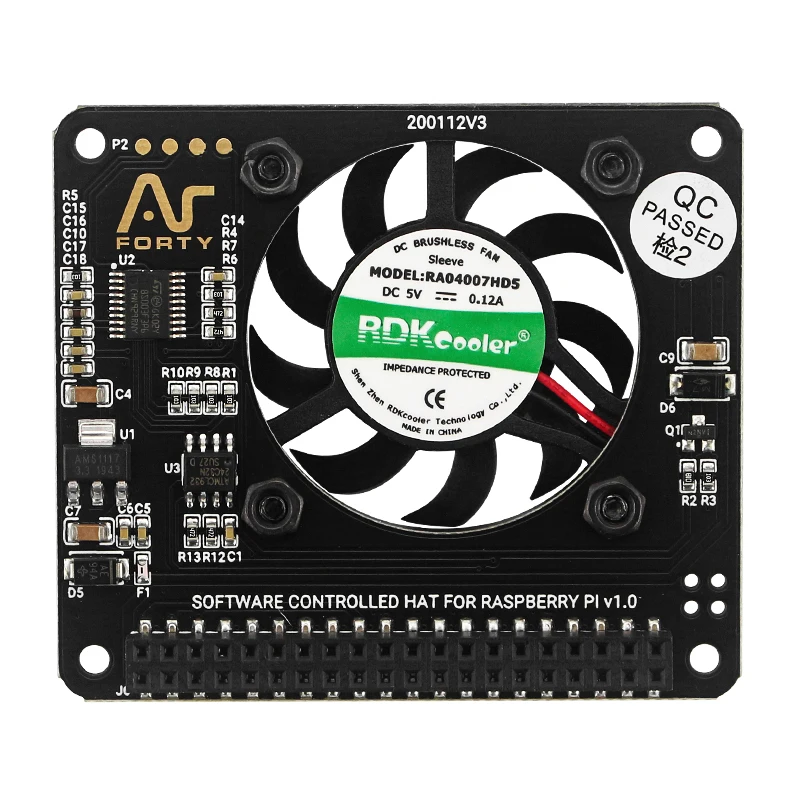 Hat Expansion-Board Power-Button Raspberry Pi ARGON 4-Gpio for with Cooling-Fan-Function