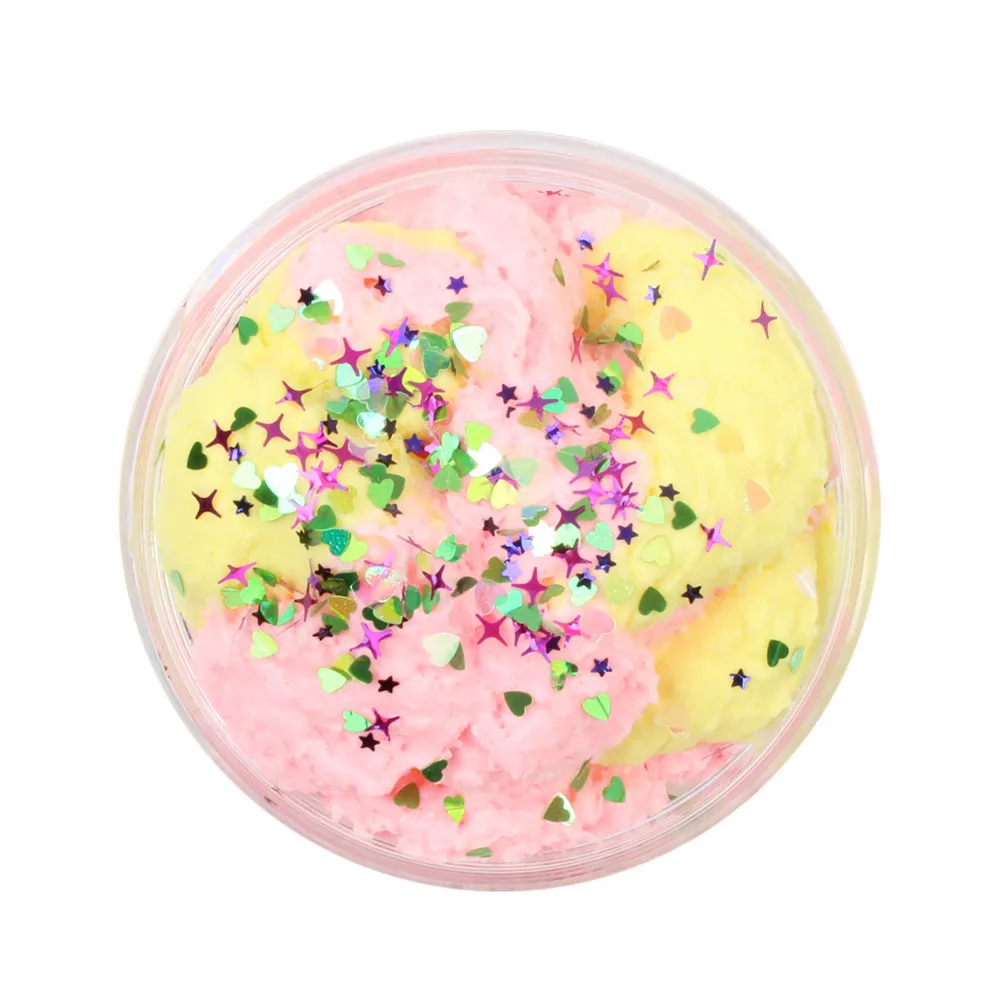 Squishy Scented Stress Kids Clay Toys Decompression Mud Toy Mixing Cloud Cotton Candy Slime Unzip Anti-stress Gift #B