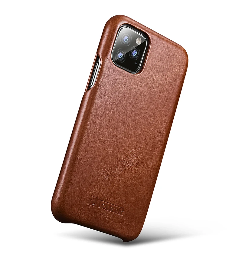 Новинка 4 цвета icarer брендовый чехол из натуральной кожи для iPhone 11 Pro Max 5,8 6,1 6,5 винтажный Ретро флип чехол для телефона