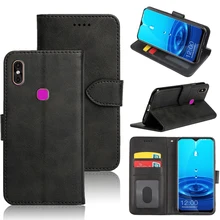 MKS untuk Leagoo M13 Case Silikon Yang Lembut Kembali Flip Kulit Dompet Cover dengan ID Card Slot(China)