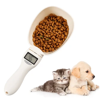 

Pet Dog Food Measuring Scoop Detachable Digital Measuring Spoon Units Switchable for Pet Healthy Balanced Diet Pet Accessories