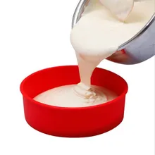 Moule rond à gâteaux en Silicone 4/6/8 pouces, ustensiles de cuisine, Desserts à faire soi-même, moules à gâteaux en Mousse, outils de cuisson