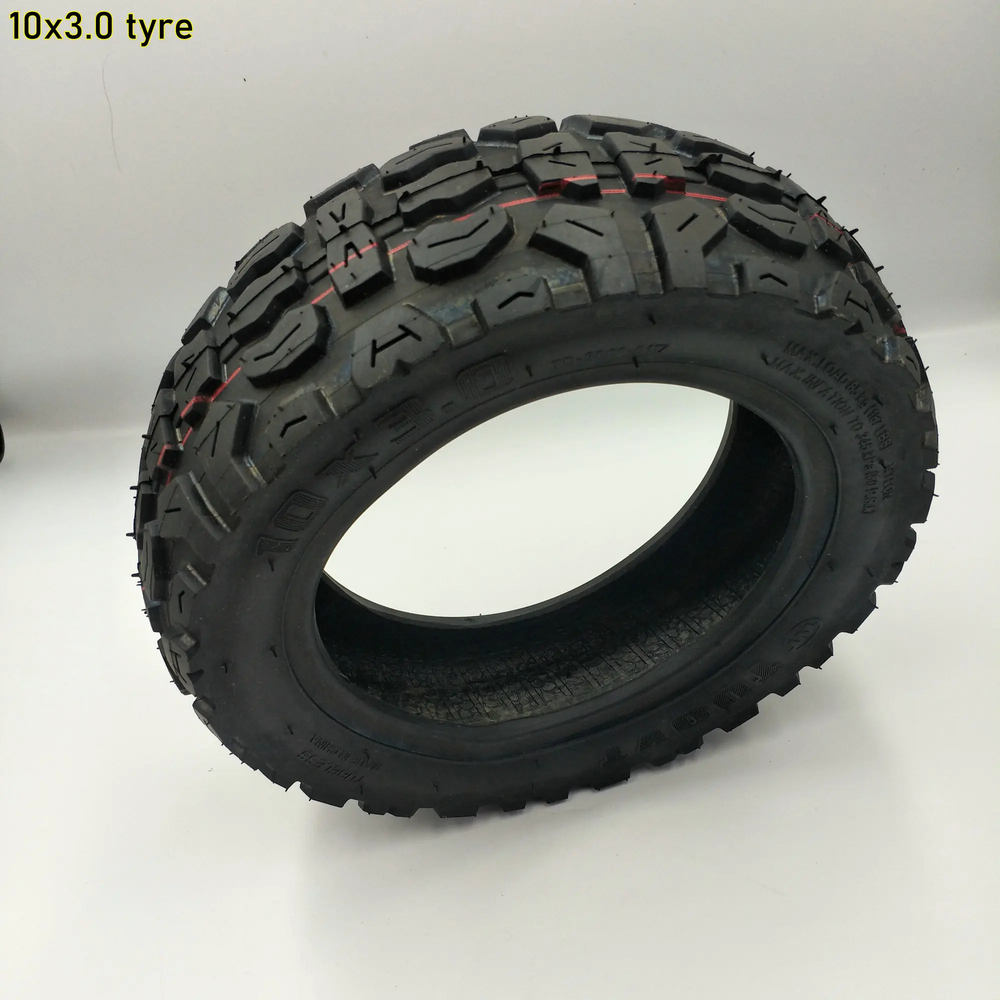 10インチ10x3 0半オフロードタイヤ電動スクーター折りたたみ自転車スケートボード厚み広げるハード耐摩耗性空気圧タイヤ スクーター用パーツ アクセサリー Aliexpress