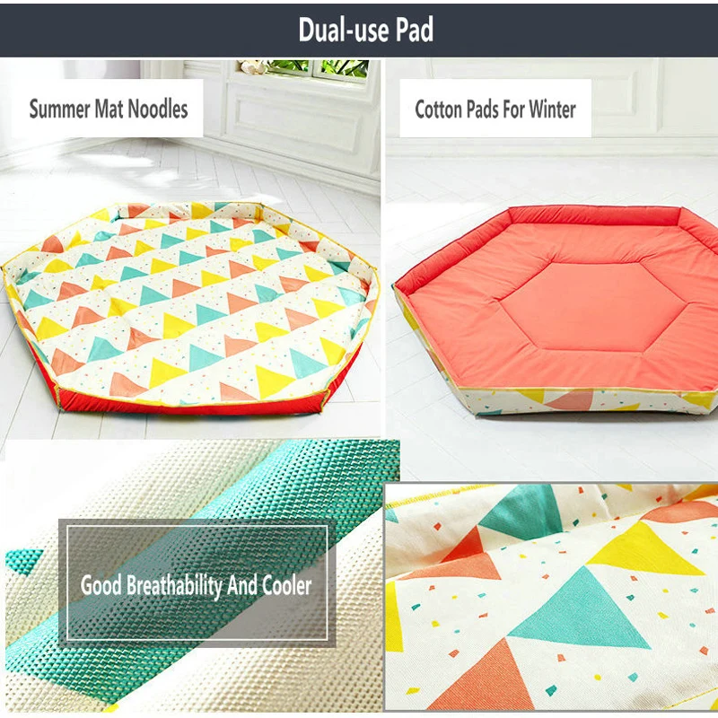 Folding Kids Playpen Child Fence Baby Fence Safe Barrier For Bed Ball Pool 0-6 Years Children's Playpen