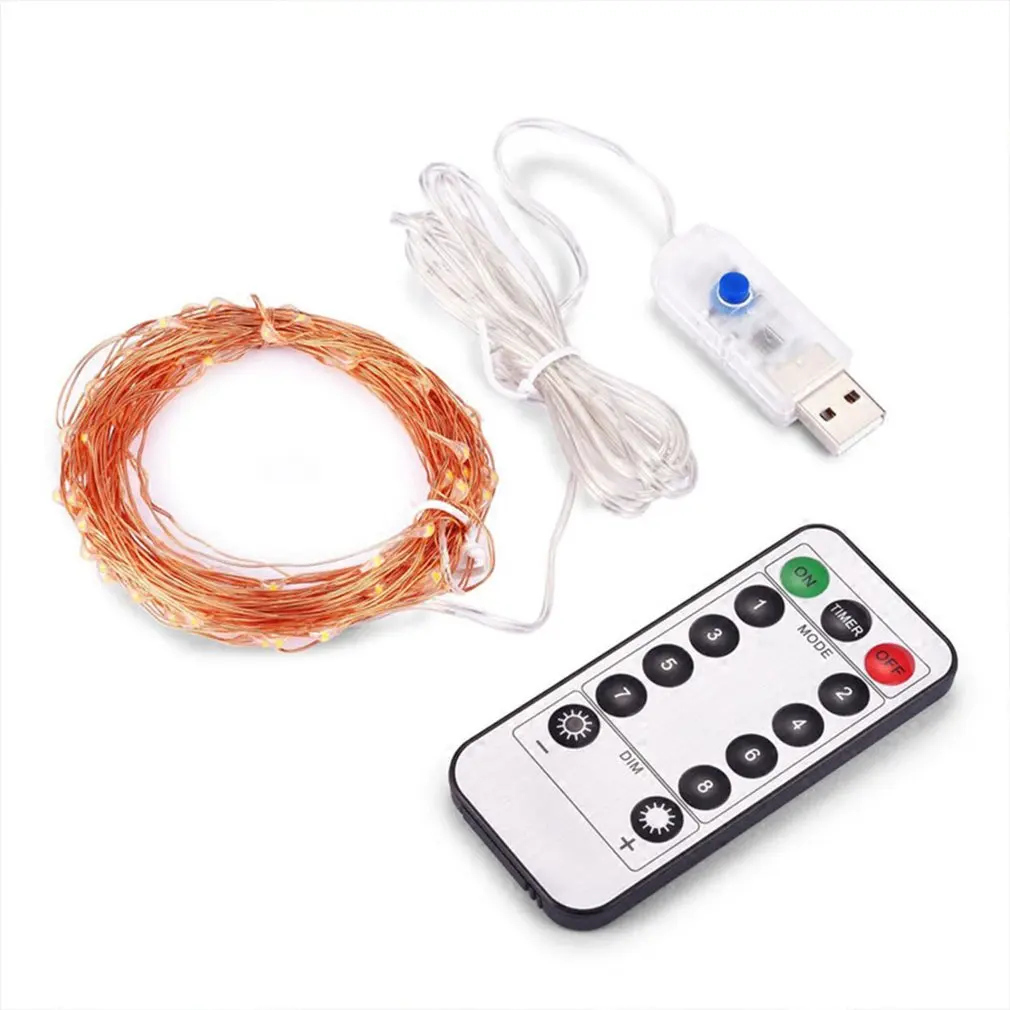 

ICOCO USB LED string light Waterproof String Light Fairy Light Christmas Lights Outdoor Led Decoracion Copper Wire For Wedding X