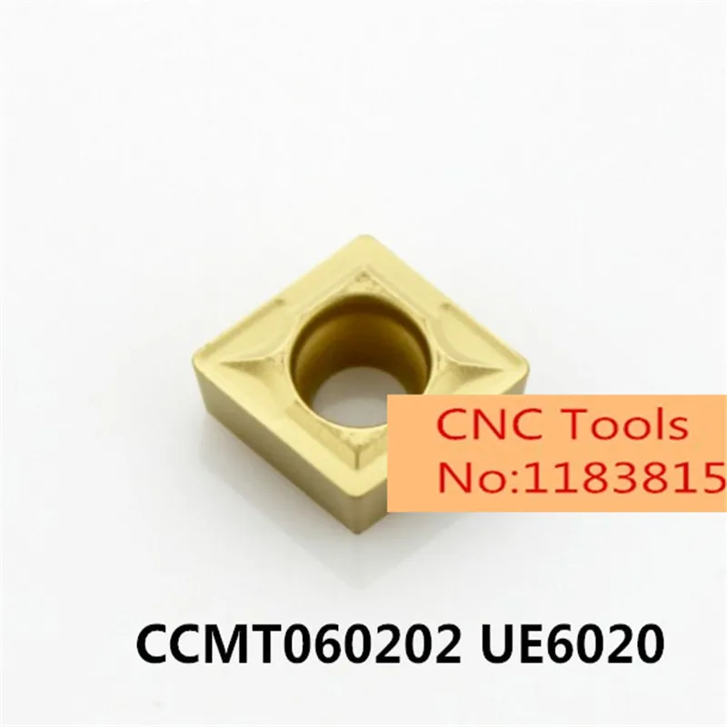 Оригинальный карбидный вкладыш CCMT060202 UE6020/CCMT060204 UE6020/CCMT060208 UE6020, CCMT 09T3 02/04/08 для держателя токарного инструмента