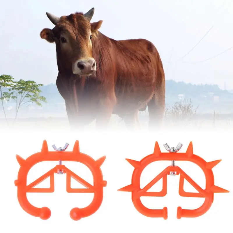 Calf Weaner Cattle Cow Weaning Tool Farm Livestock Anti Sucking Bovine Nose Clip | Дом и сад