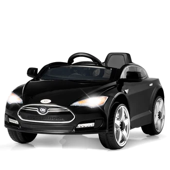 

6V Kids Ride On Electric Car w/ Remote Control 3 Speeds MP3 Music LED Black