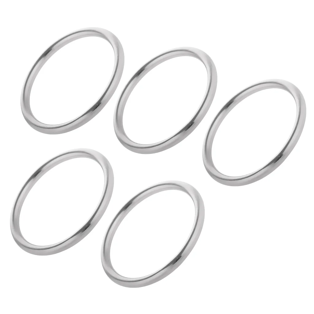 5PCS Durable 304 Stainless Steel Round O Ring For Marine Boat 1'' / 25mm 5PCS Durable 304 Stainless Steel Round O Ring For Marine Boat 1'' / 25mm