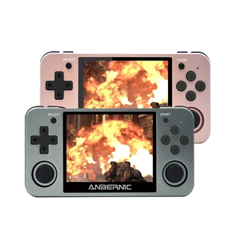 

3.5 IPS Screen RG350 Upgrade Handheld Game Console RG350M for Retro PS1 Games 64bit Opendingux with 20+ Simulator for Child Gift