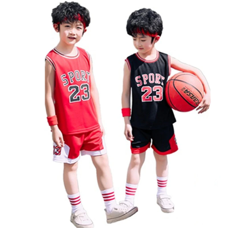 Conjunto de 2 piezas de ropa deportiva para niños y niñas, uniforme de baloncesto, camisetas deportivas baratas de de ropa| - AliExpress