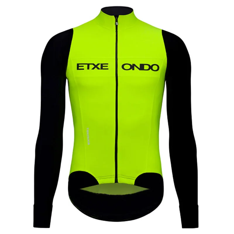 Maillot Испания pro team зима Велосипеды Длинные рукава Джерси термо флисовый Топ Для мужчин mtb велосипеда для верховой езды pro велосипедная форма - Цвет: Jersey   06