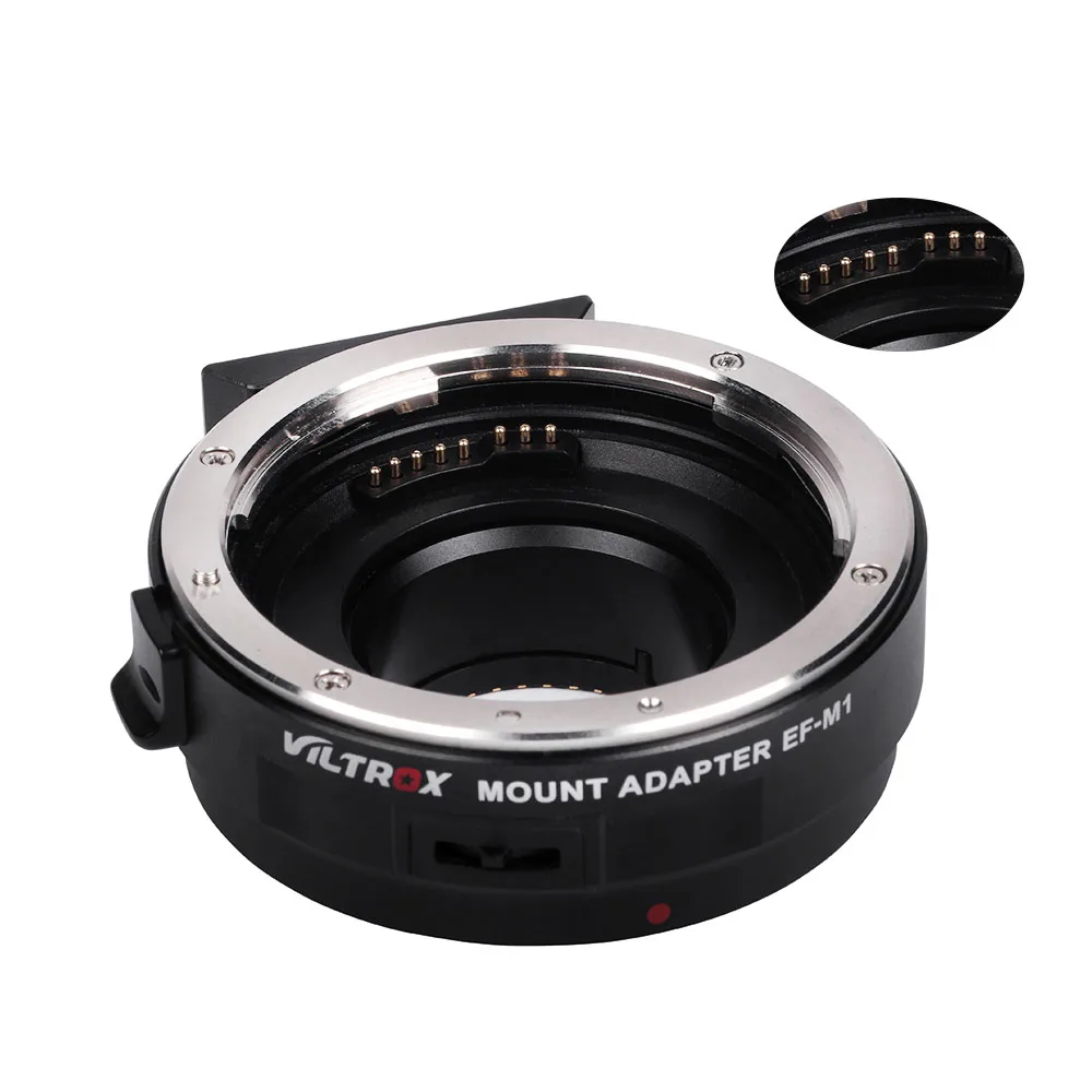 Viltrox EF-M1 Авто фокус Exif адаптер объектива для Canon EOS EF EF-S объектив для M4/3 камеры GH5GK GH85GK GF7GK GX7 E-M5 II E-M10 III