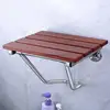 High-quality Solid Wood Shower Folding Seat Bath Shower Wall Chair Bathroom Stool Household Wall Mounted Shower Seat (38*33.8cm) 4
