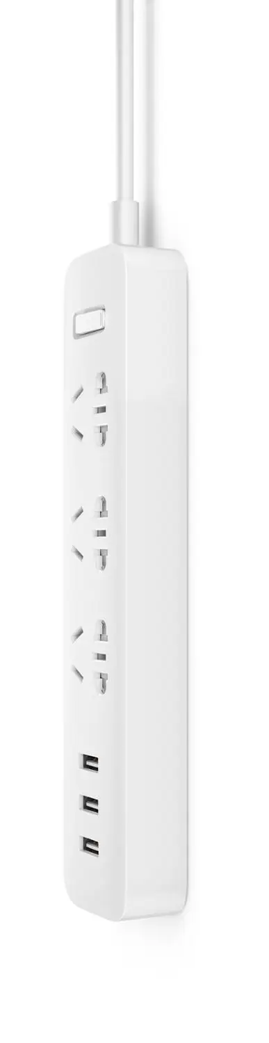 Xiaomi умный дом электронный блок питания розетка Быстрая зарядка 3 USB+ 3 розетки стандартный разъем ЕС США - Цвет: Белый