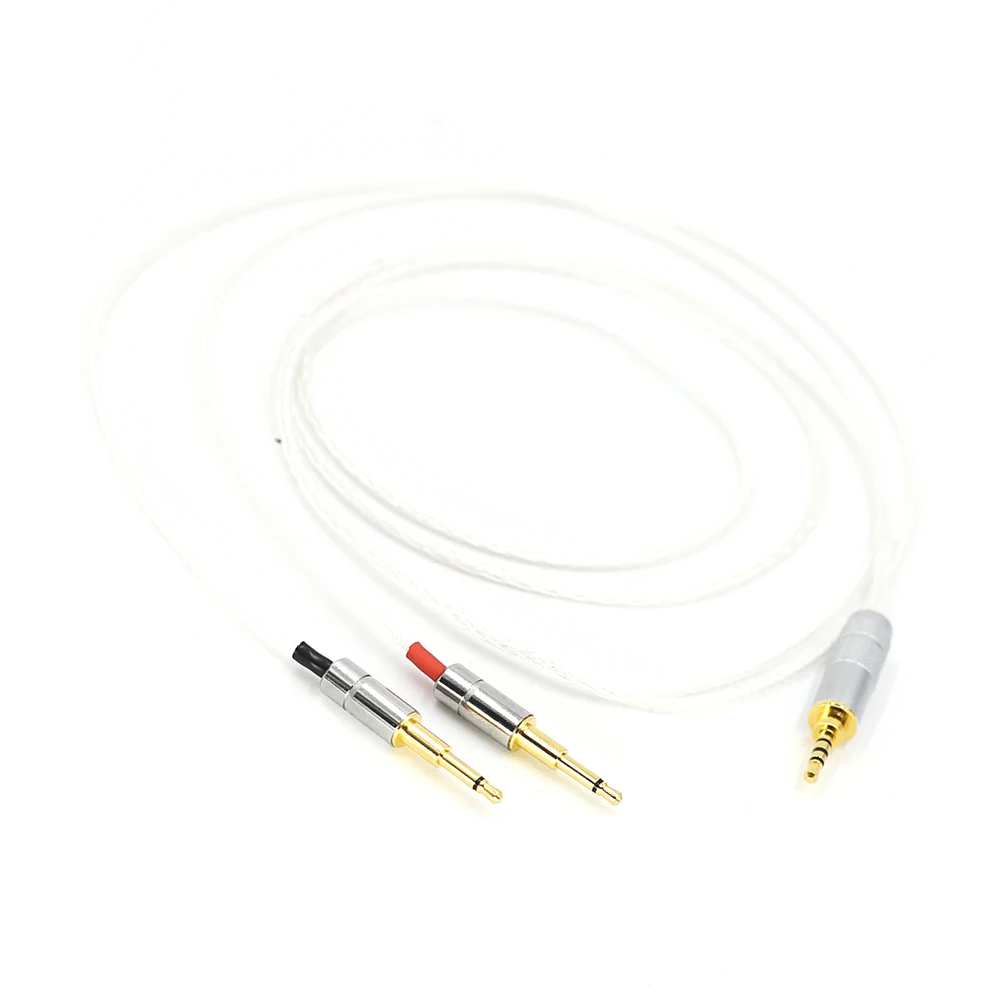 Copper colour 2 5mm 8core Silver Plated Headphone Upgrade Cable for HE1000 HE400S HE560 Oppo PM 1 PM 2