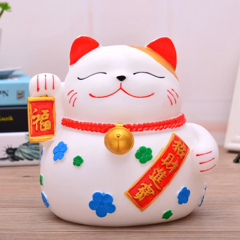 Lucky Cat Piggy Bank Drop-proof Coin Change Child Shop Opening Gift Creative Decoration Storage Box | Дом и сад