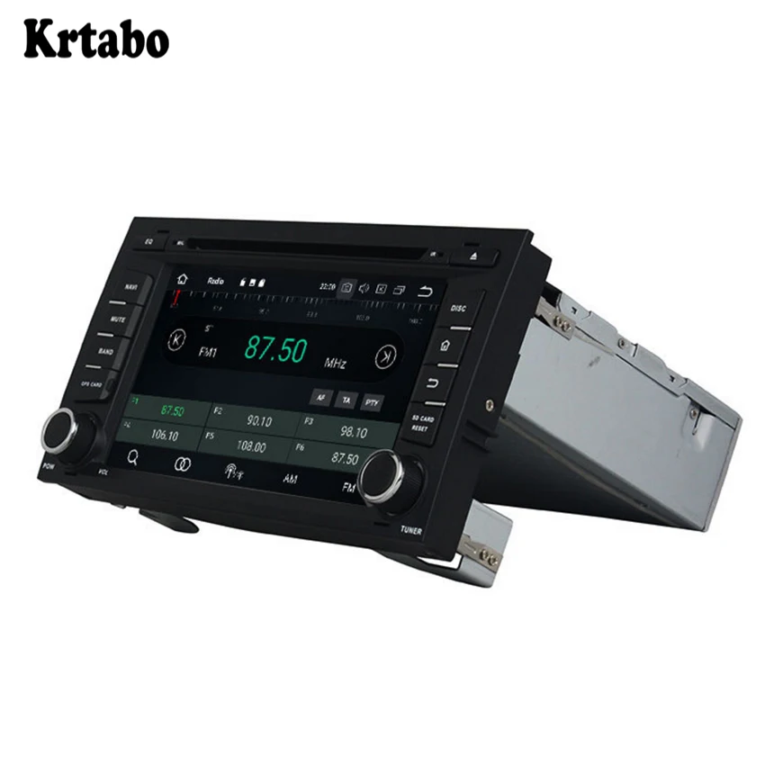 Krtabo For Seat Leon 2014 smart car navigation reversing image control large screen one machine recorder support DVD