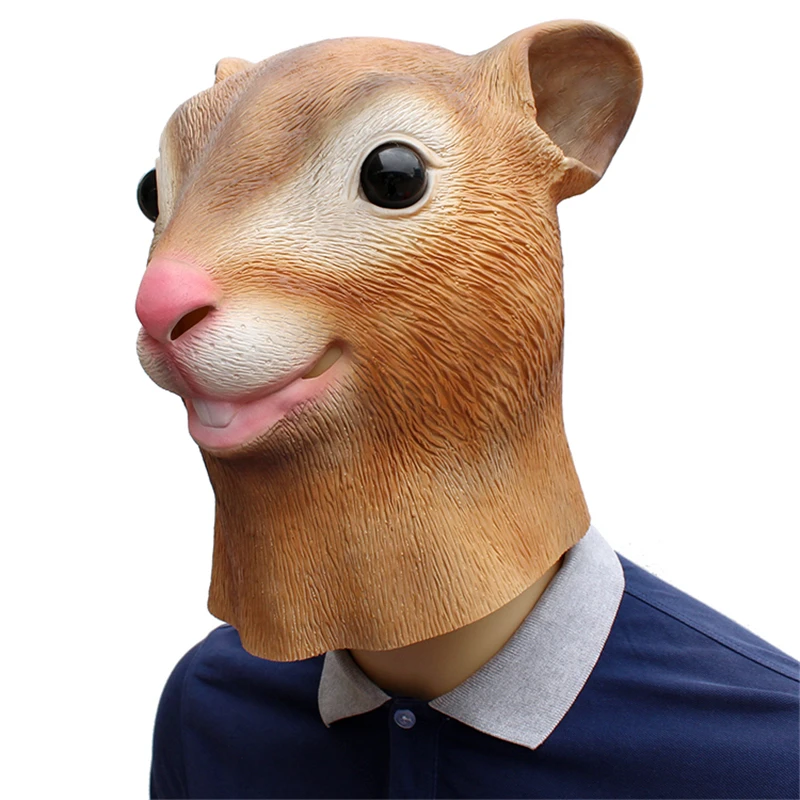 Halloween The squirrel Masks Masquerade Party Cosplay Animal mask carnival party latex Masque