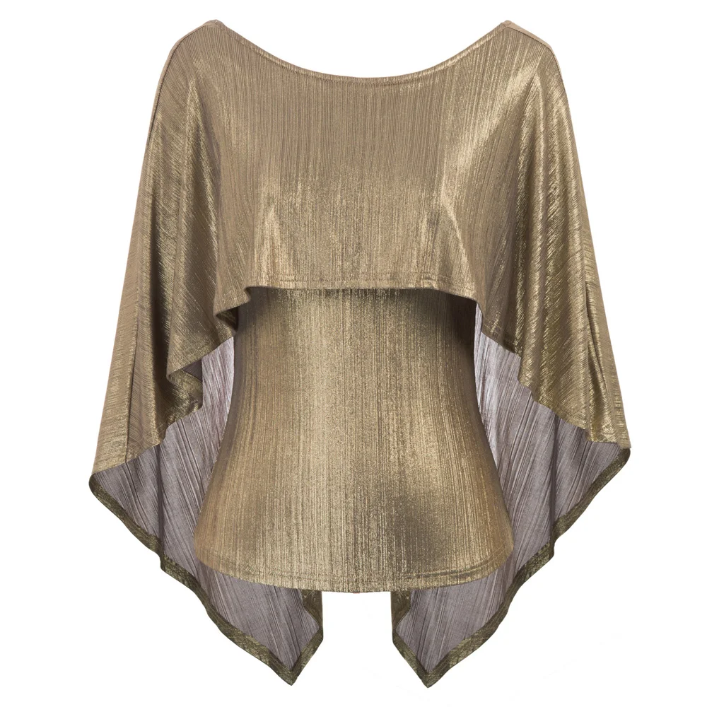  Sleeveless Tops Shirt Casual Evening party Clubwear Irregular drape Ladies Backless Womens