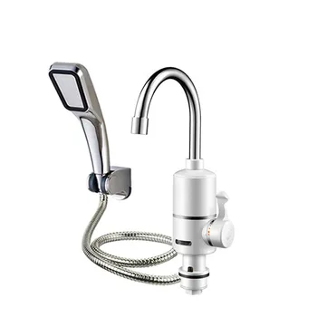 

2000W Tankless Electric Water Heater Tap Instantaneous Digital Display Hot Water Heating Facuet Bathroom Kitchen Heaters