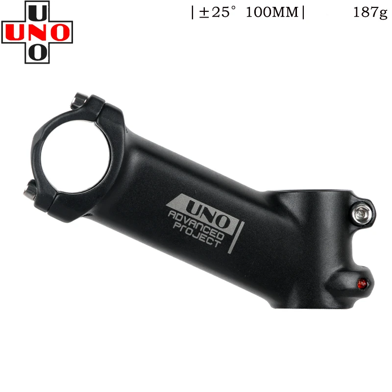 Новинка, руля для горного велосипеда UNO MTB, 25 градусов, Для 28,6 мм, вилка, 31,8 мм, руля, 60/70/80/90/100 мм