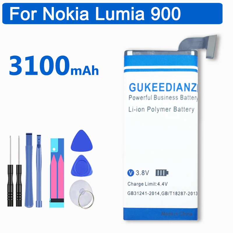 GUKEEDIANZI 3100 мАч BP-6EW сменная батарея для Nokia Lumia 900 Eloko Ace Hydra Lumia900 перезаряжаемая литиевая батарея