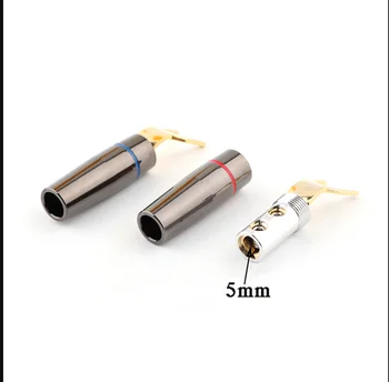 

2pcs/set EZ-504 Pure Copper Gold Plated RCA Plug Interface HIFI HI-END Audio Signal Plug
