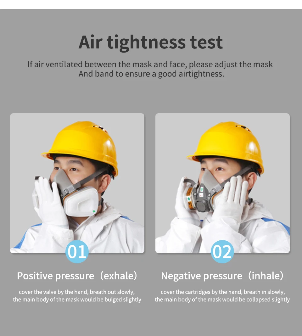 16 In 1 Gas Mask Paint Spray 6200 Respirator Carbon Cartridges 5n11 Dust Filters Resin Safety Eye Protection Glasses Repair disposable protective suit