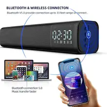 Беспроводной Bluetooth 5,0 стерео динамик громкий динамик FM часы TF MP3 Handfree