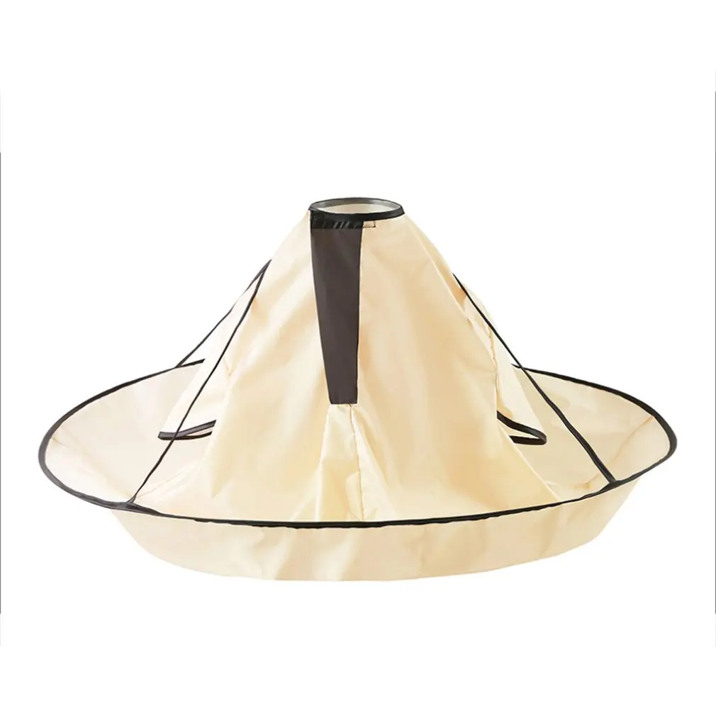 

Hairdressing Circle Wire Ring Haircut Bib Hair Dyeing Garment Adult Haircut Cloak Anti-Static Haircut For Adults