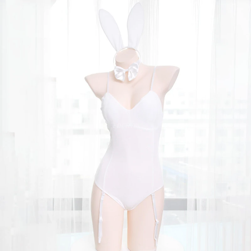 Japanese Sexy Bunny Girl Sleepwear Suit Female Women Cosplay Costume Jumpsuit Velvet Underwear Nightdress Cat Woman Costume women lingerie women lingerie set women cosplay costume