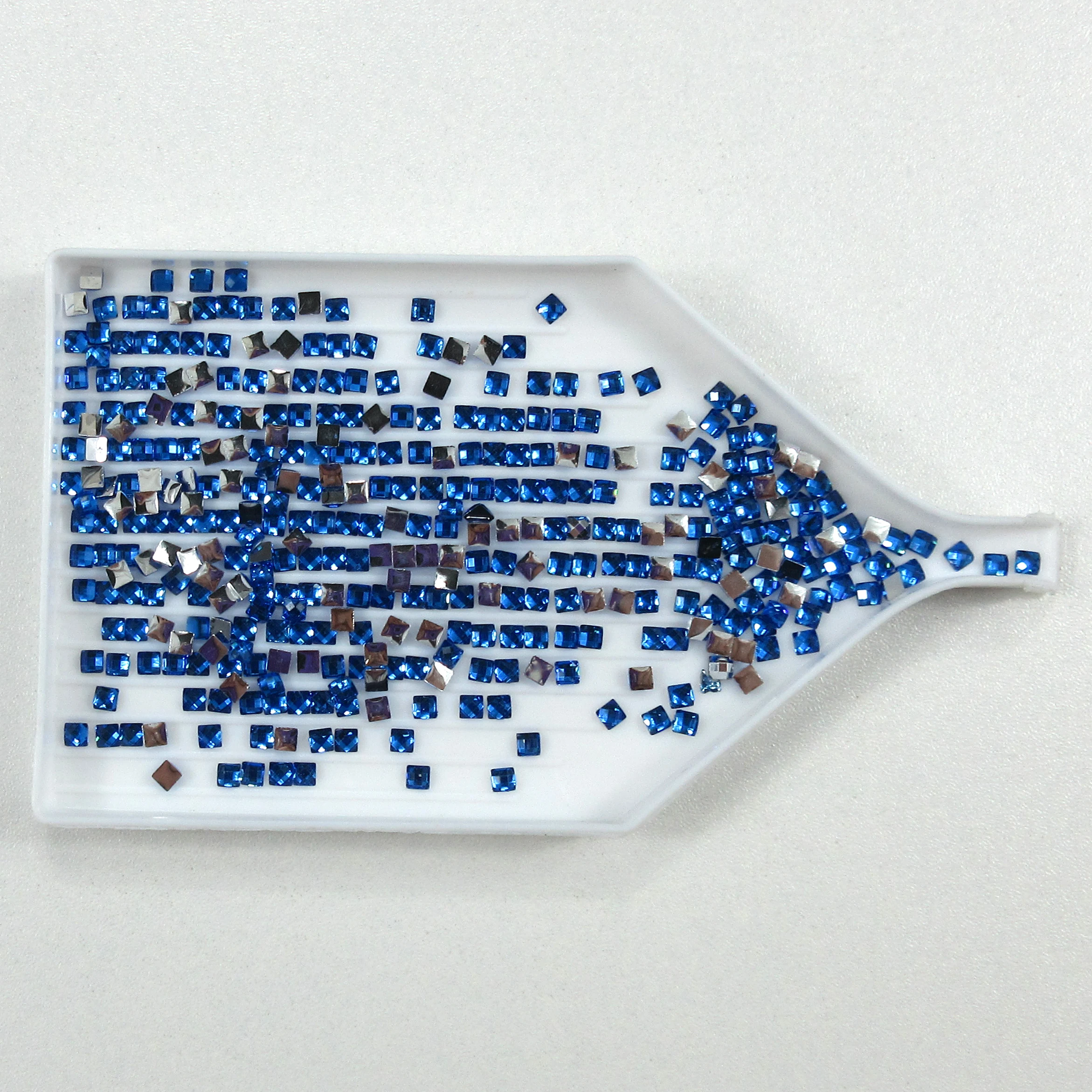 2021 New Crystal Resin Shinny Stone 2.5mm Square Drills Diamond Painting Embroidery Rhinestone Mosaic