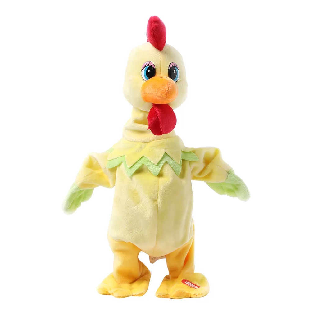 

Kids Early Education Fun Learning Toys For Children Cute Colorful Chicken Multi-functional Electric Plush Toy for Adult W830
