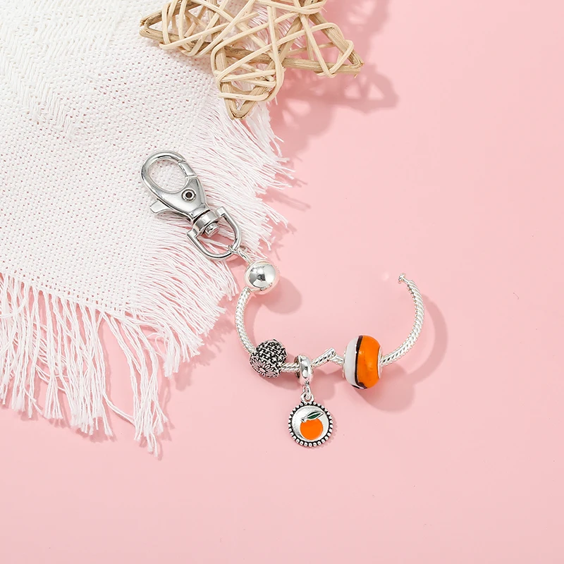 Nuevos llaveros con dijes para mujer, llaveros de coche de marca, accesorios de cuentas colgantes, regalos de joyería DIY, envío directo _ - Mobile